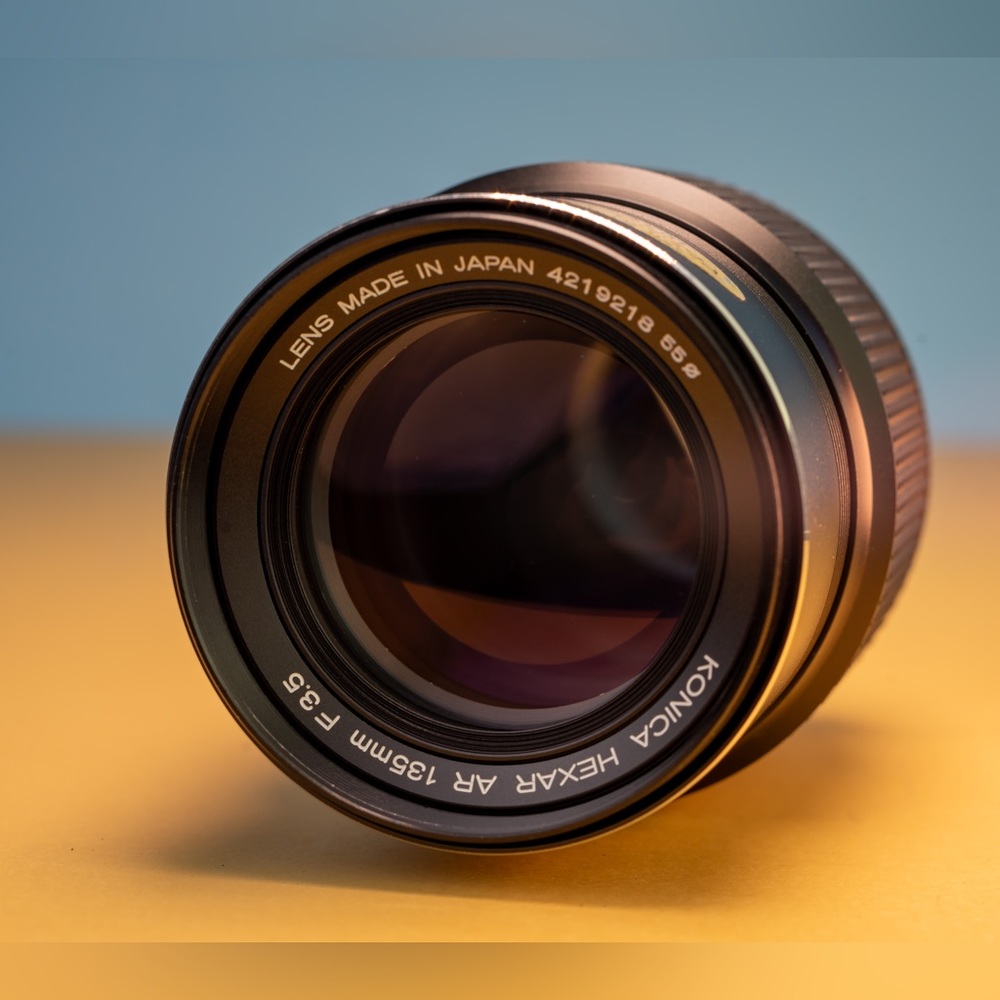 Konica Hexanon 135mm F3.5 vintage lens
